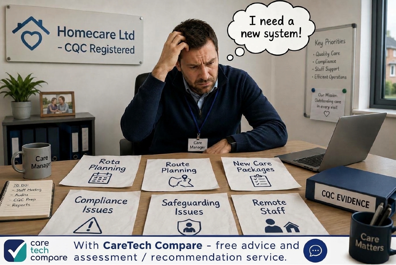 Care manager choosing a system